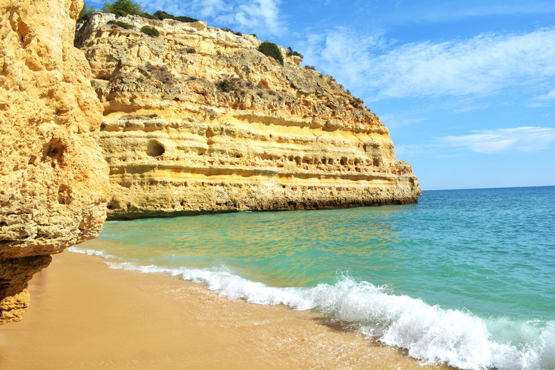 formation, no people, crystal clear water, near, day, history, land, tranquil scene, 5K, seashore, beach, nature, scenics - nature, horizon over water