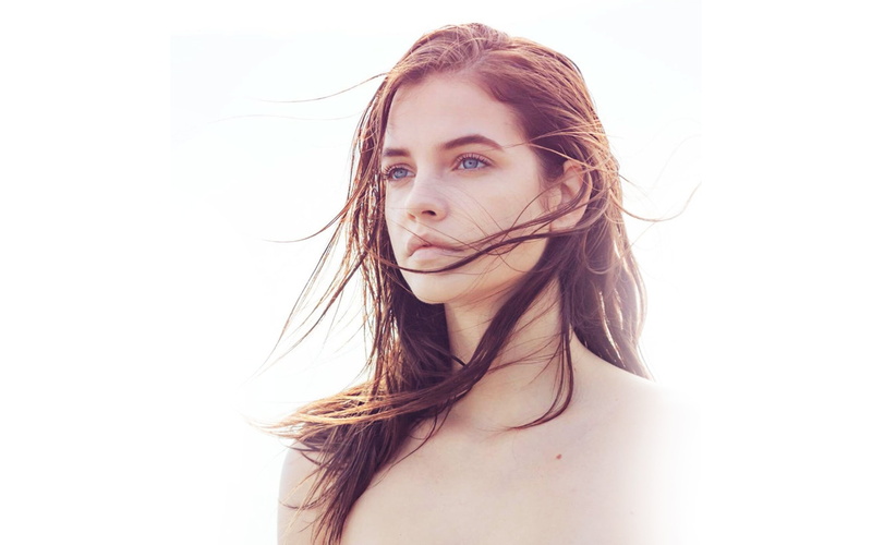 headshot, tousled hair, white background, wind, hairstyle, white, barbara, portrait, hair, wet hair, palvin, long hair, front view, one person, young adult