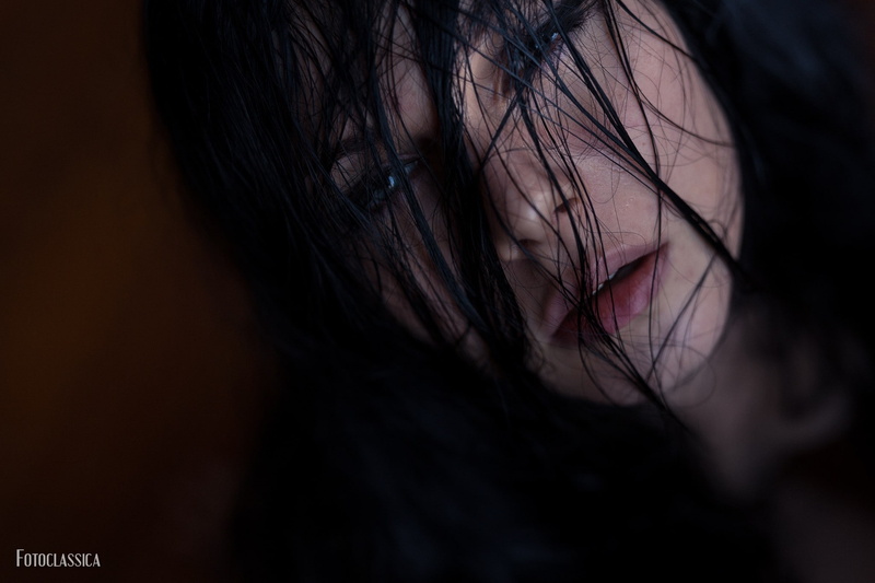 1080P, face, emotion, young adult, body part, indoors, long hair, women, model, adult, black hair, young women, human body part, depression - sadness