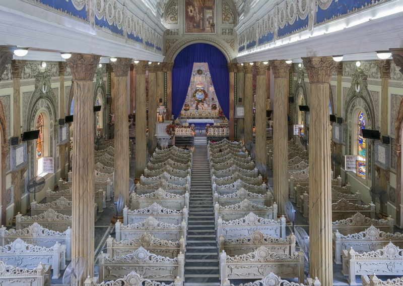 2K, built structure, artistic, indoor, aisle, venezuela, place of worship, in a row, male likeness, intricate, church, statue, indoors, spanish, building