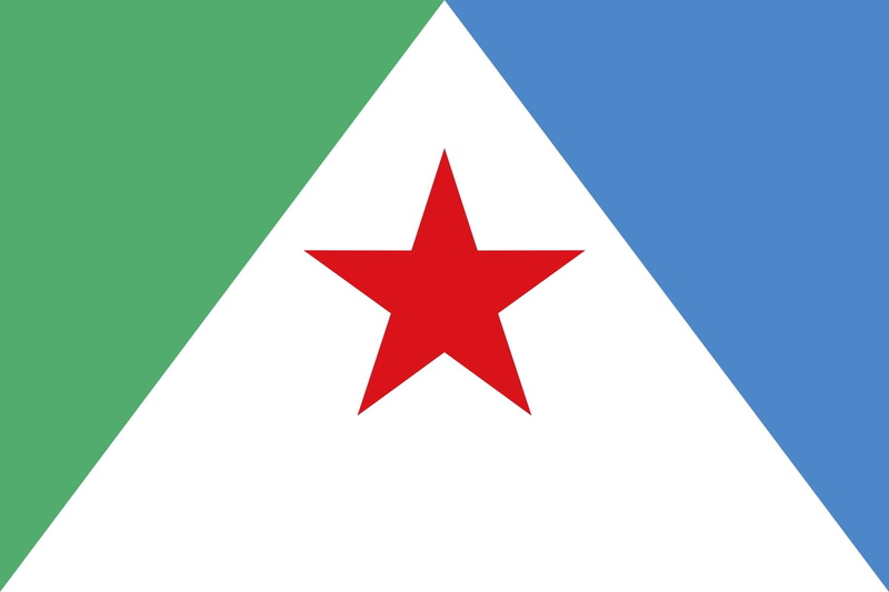 green, 3d and abstract, flag, blue, 1080P, white, star, merida, venezuela