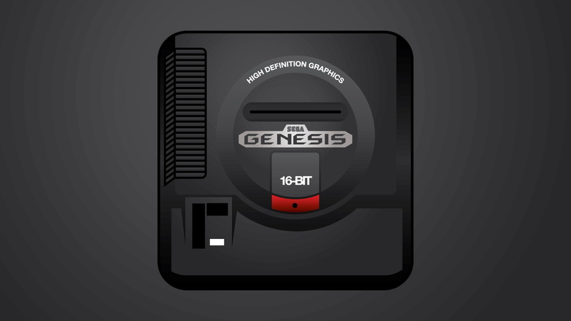 Sega, 16 bit, 1080P, game console, genesis, 16-bit
