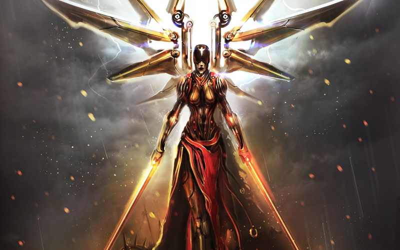 artwork, War Fairy, Androids, 2K, women