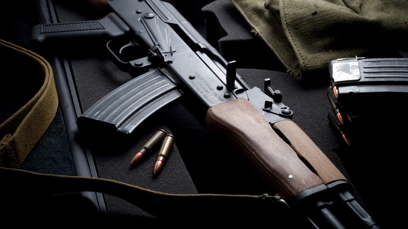 AK-47, modern, bullets, USSR, assault rifle, Russia, AK-74, 4K, Kalashnikov