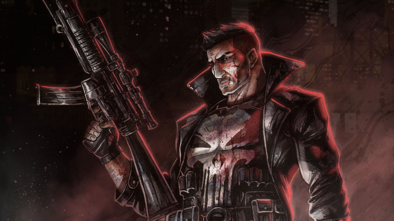 2K, artwork, punisher, digital art, deviantart, the punisher, superheroes, hd, artist
