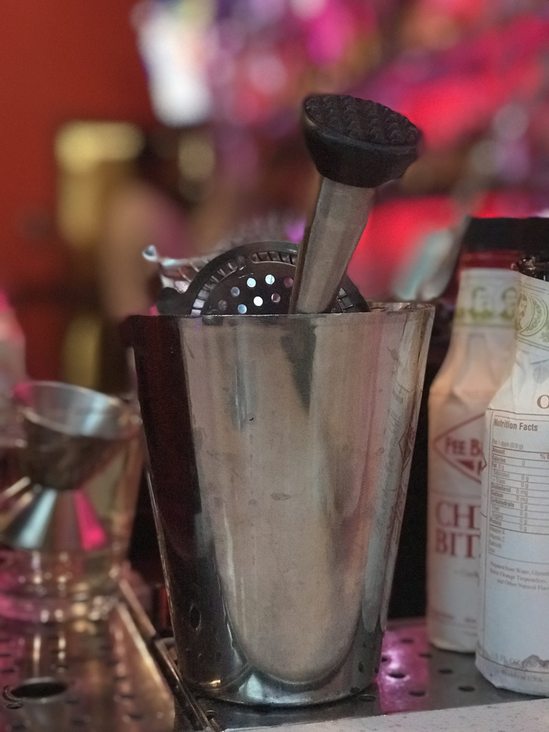 preparation, bar tools, metal, focus on foreground, container, close-up, 4K, food and drink, coffee pot, bartender, glass, indoors, variation, cocktails