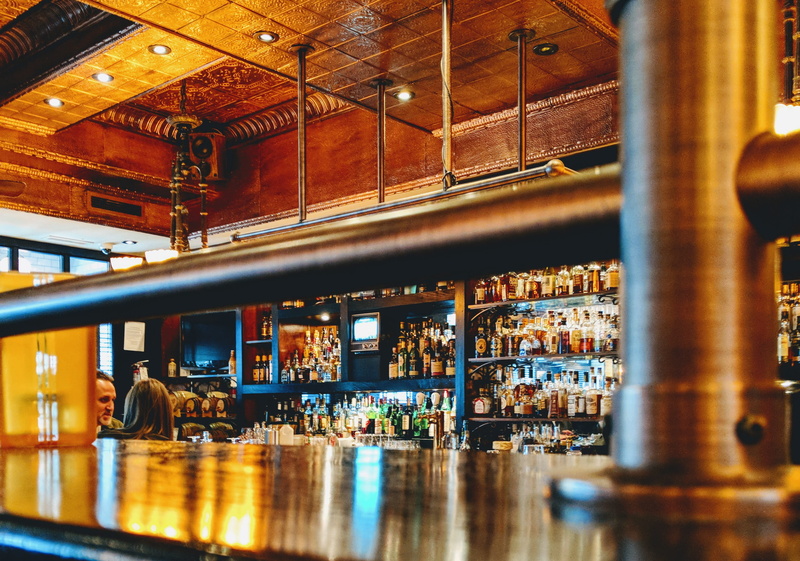 container, tv, woman, reflection, sitting, new york, canada, person, retro, bartender, brunch, selective focus, lunch, adult, illuminated, lifestyles, night