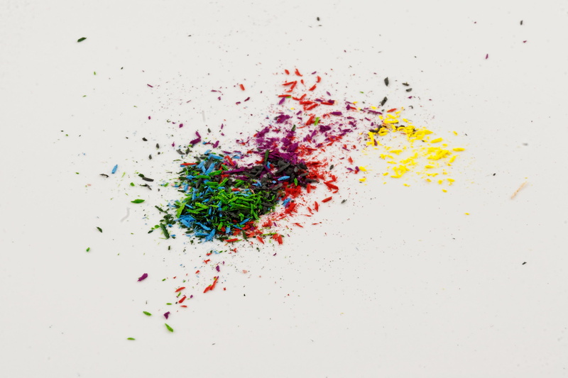 studio shot, red, school, kindergarten, white color, art and craft, stationery, leave, colour pencils, variation, crayons, still life, Colored Pencils