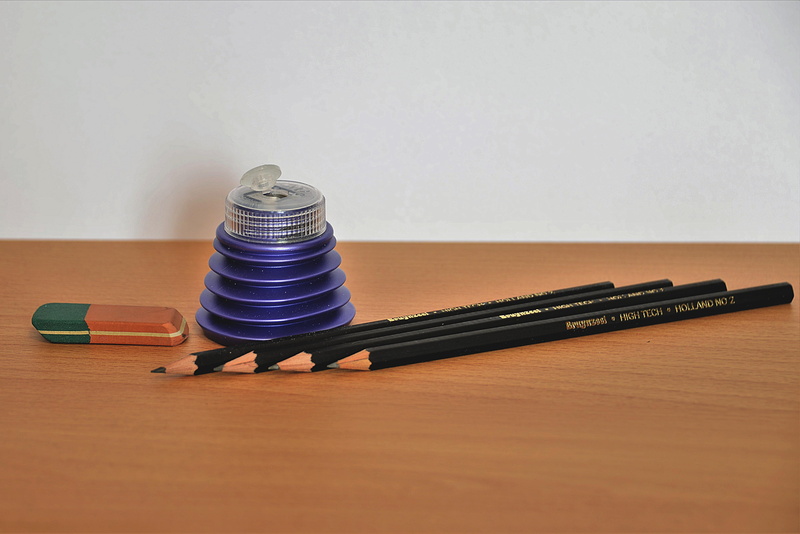 sharpener, writing implement, wood, absence, spitzer, wall - building feature, office accessories, pen, writing instrument, no people, eraser, wood - material