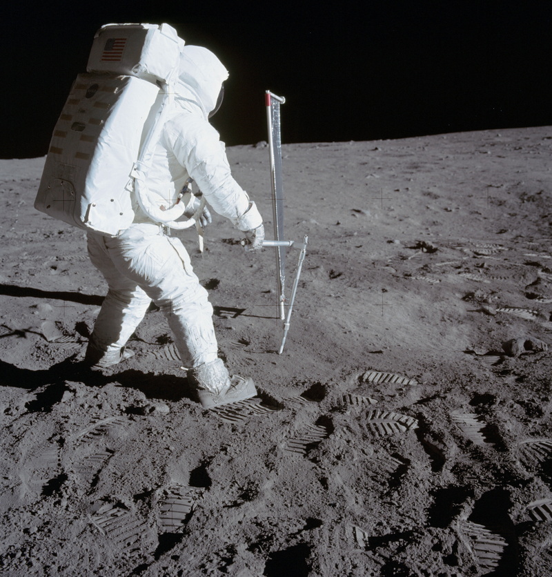 astronaut, Moon, Apollo, 4K
