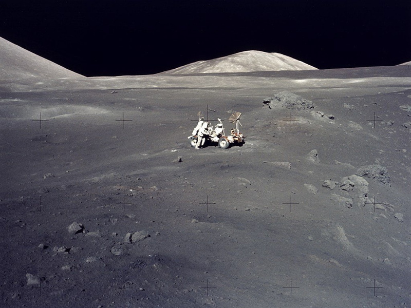 Lunar Mission, lunar, moons, 480P, space, art, mission, Applo 17, apollo, hd, applo