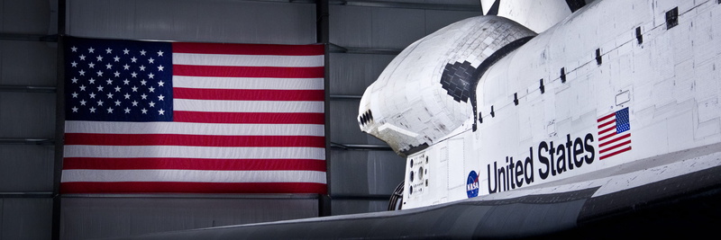 los angeles, no people, government, nasa, 2K, patriotism, space shuttle, history, usa, white color, city, star shape, red, united states, museum, california science center