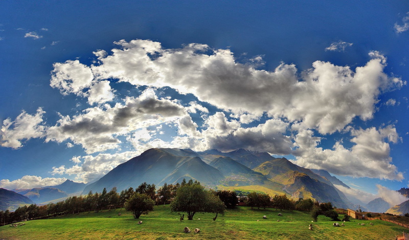 plains, landscape, 1080P, mountains, nature