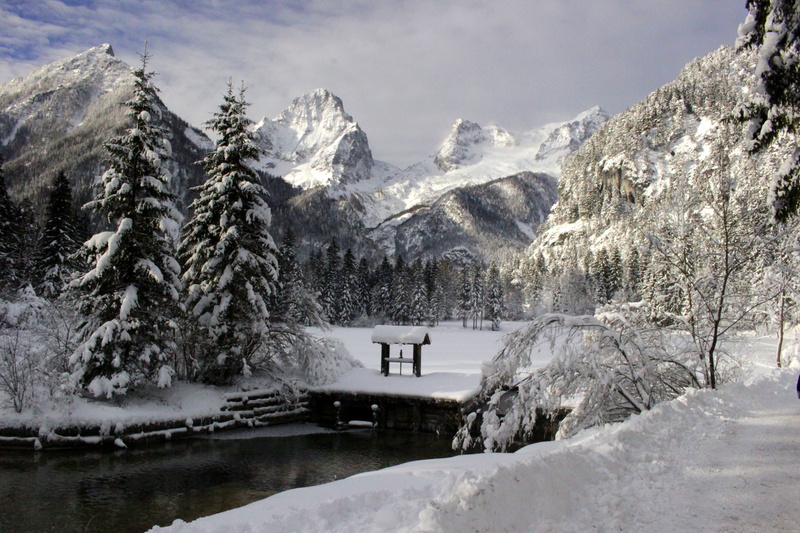 hike, lake, tranquility, winter mood, atmosphere, winter dream, tranquil scene, cold - Temperature, plant, cold, nature, 5K, snowing, outdoors, snow, water