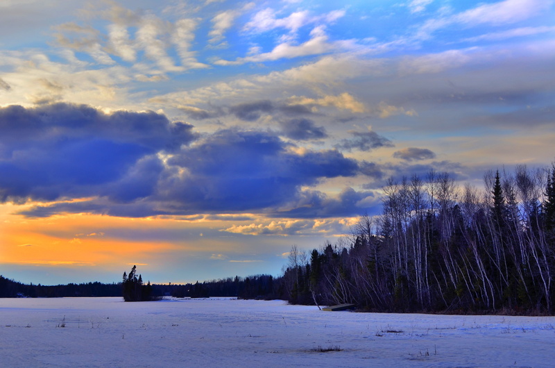 winter landscape, tranquility, frost, scenics - nature, contrast, tranquil scene, non-urban scene, water, idyllic, clouds, beauty in nature, québec, blue