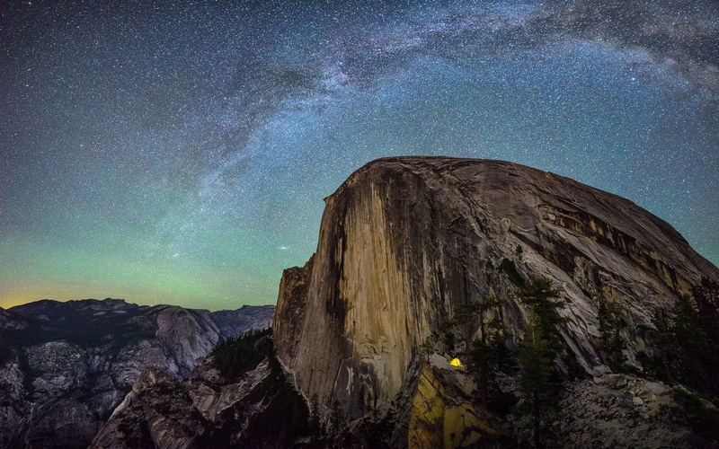 stars, 1080P, tent, landscape, nature