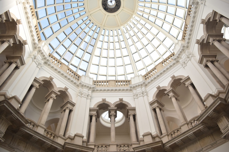 ornate, museum, architectural column, white, dome, architectural feature, low angle view, england, tourism, gallery, window, directly below, skylight, government