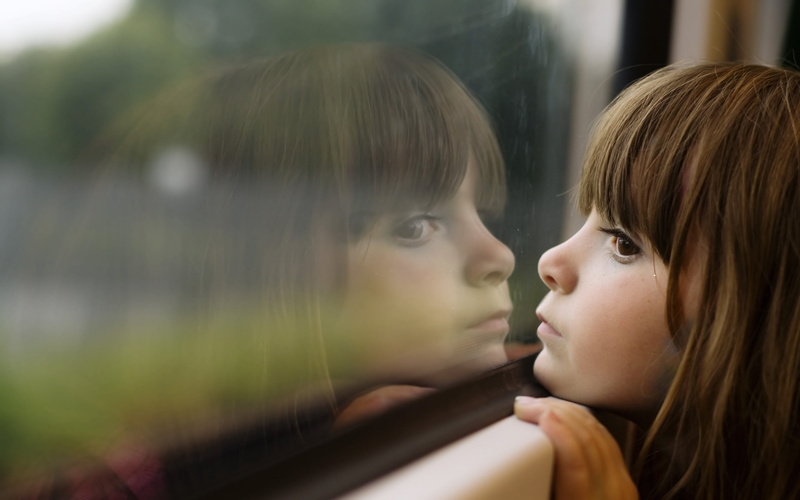 caucasian Ethnicity, two People, looking Through Window, outdoors, women, daughter, cute, sad, elementary Age, serious, reflection, adult, child, looking