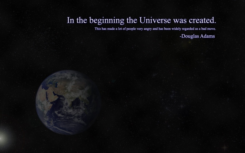 galaxies, galaxy, Quotes, space, hd, douglas, adams, hitchhikers, guide, x, Douglas Adams, 720P, earth, art