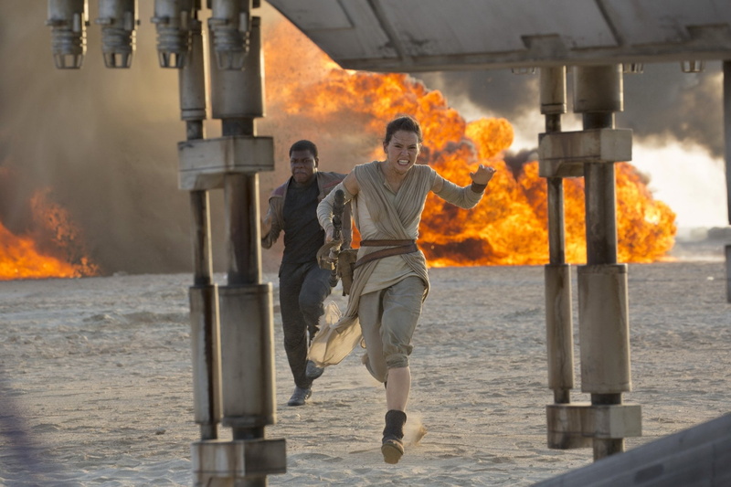 Star Wars Episode VII: The Force Awakens, men, Rey (Star Wars), Star Wars, fire - natural phenomenon, real people, Finn (Star Wars), nature, fire, water