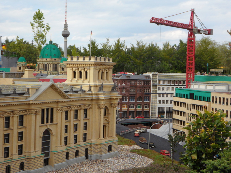 mini world, tourism, out of legos, built structure, cloud - sky, plant, miniature, berlin, spire, 4K, children, toys, travel, built, dome, germany, day