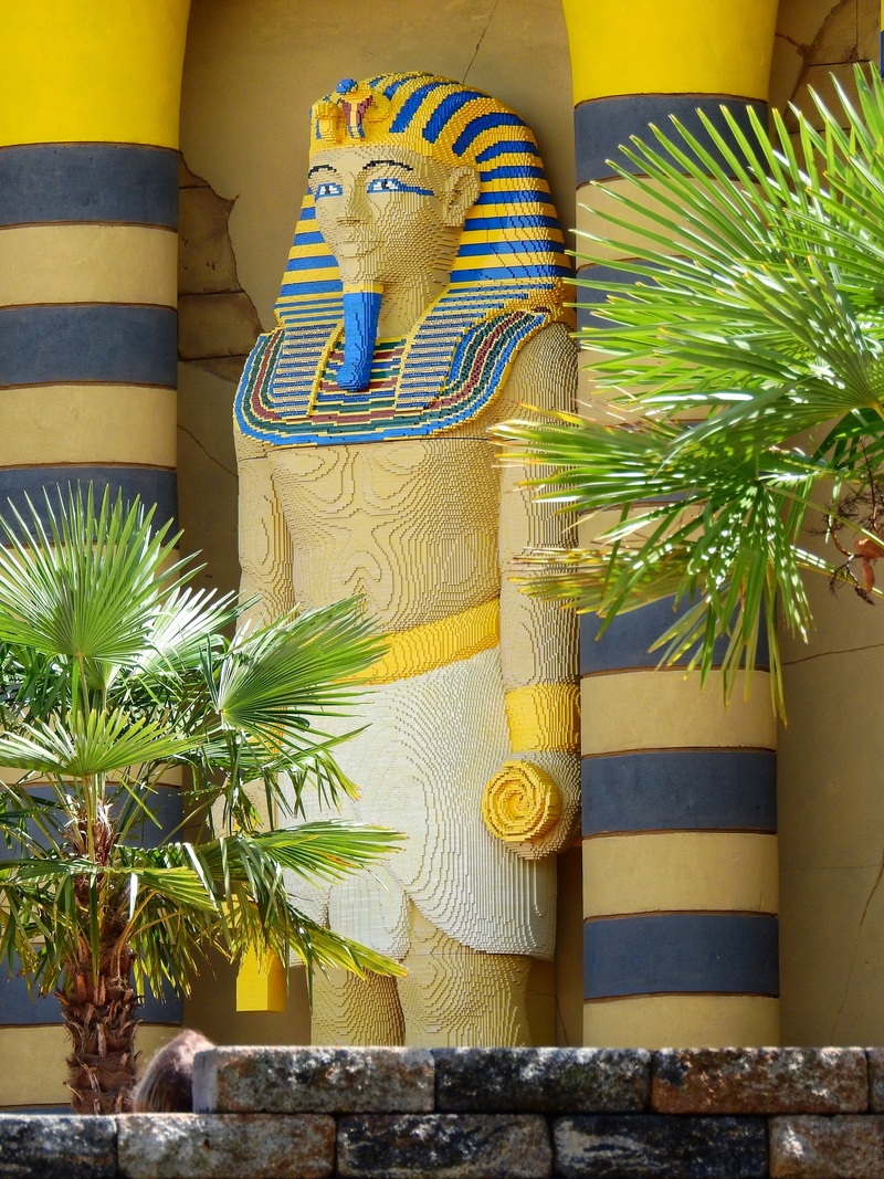children, pyramids, build, lego, belief, toys, sphinx, no people, built structure, egypt, religion, theme park, 4K, statue, architecture, palm tree, human representation