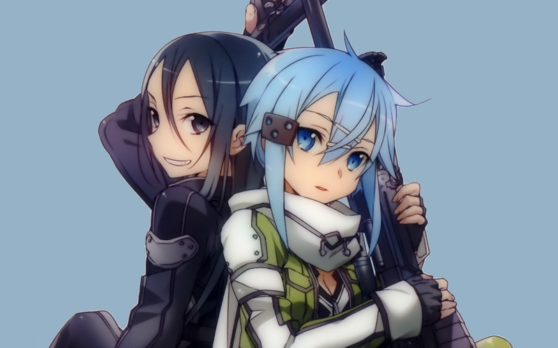 Sword Art Online, male likeness, outdoors, representation, headshot, leisure activity, day, low angle view, creativity, Kirigaya Kazuto, two people, people