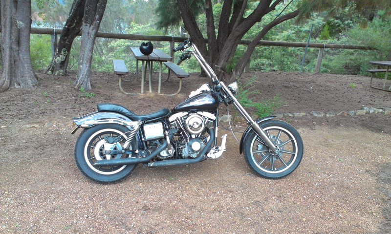shovel, chopper, kick-start-only, motorcycle, black, chrome, 2K, 4-inch-over, duel-plug-heads, wide-glyde