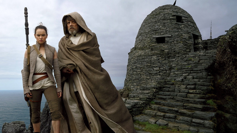 skywalker, 2K, luke, 4K, Luke Skywalker, Daisy Ridley, Mark Hamill, daytime, rei, Rey, Star Wars: The Last Jedi