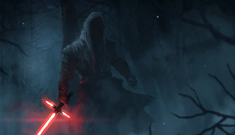 Lightsaber, Star Wars: The Force Awakens, episode 7, The Force Awakens, 2K, Star Wars, cloak