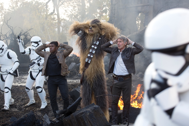 Han Solo, Chewbacca, The Force Awakens, Episode 7, Star Wars, 2K