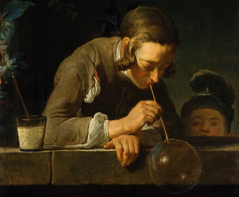 Bubbles, Jean Baptiste Simeon Chardin, 2K, Jean Simeon Chardin, genre, picture