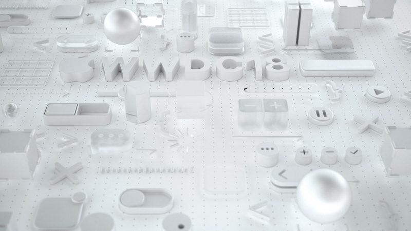 4K, 4K, White, WWDC 2018, 3D