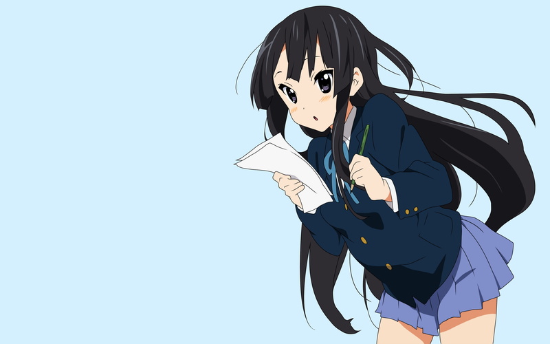 4K, Akiyama Mio, K-ON!, anime, anime girls