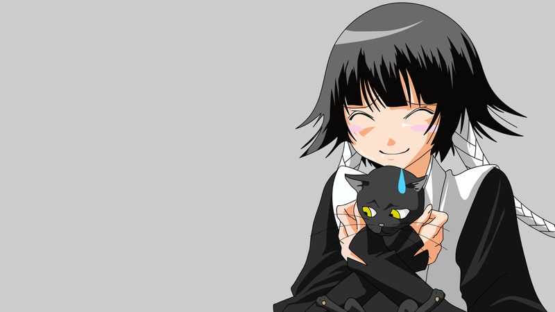 girls, standing, copy space, studio shot, young women, young men, representation, anime, casual clothing, lifestyles, Bleach, closed eyes, obscured face