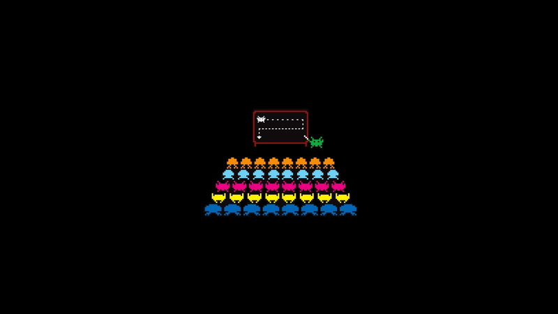art, 1080P, invaders, Video Games, games, space, hd, video, minimalistic, aircraft, x