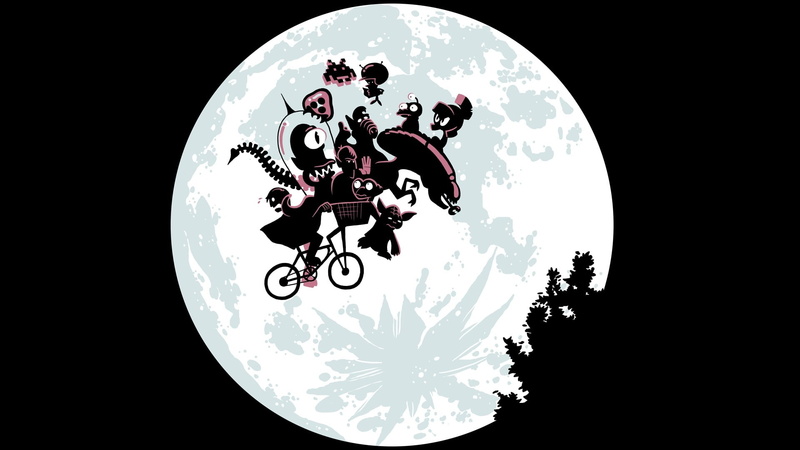 xenomorph, artwork, moon, simpsons, bicycles, alf, metroid, invaders, hd, yoda, spock, art, alien, nibble, 1080P, et, space