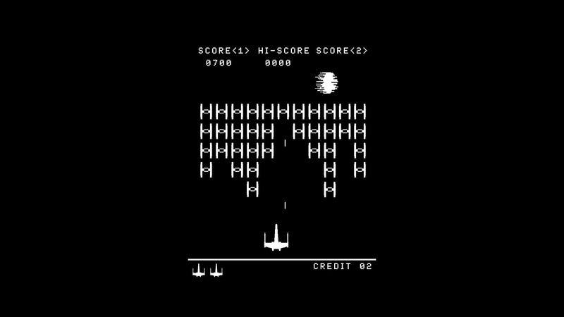 Space Invaders, Death Star, black background, video games, Star Wars, 1080P, retro games