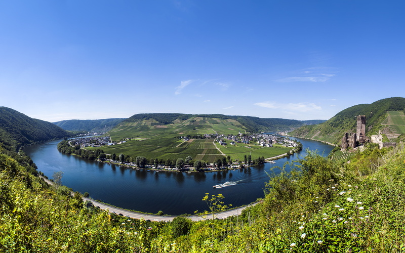 4K, nature, river, landscape, water, environment, high angle view, rivers, tranquility, photography, lake, germany, non-urban scene, mosel, mountain range