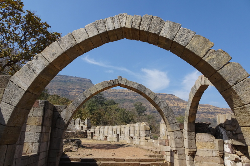 champaner-pavagadh, monument, unesco, old, travel, architectural column, sky, world heritage, sunlight, no people, travel destinations, india, archaeological park