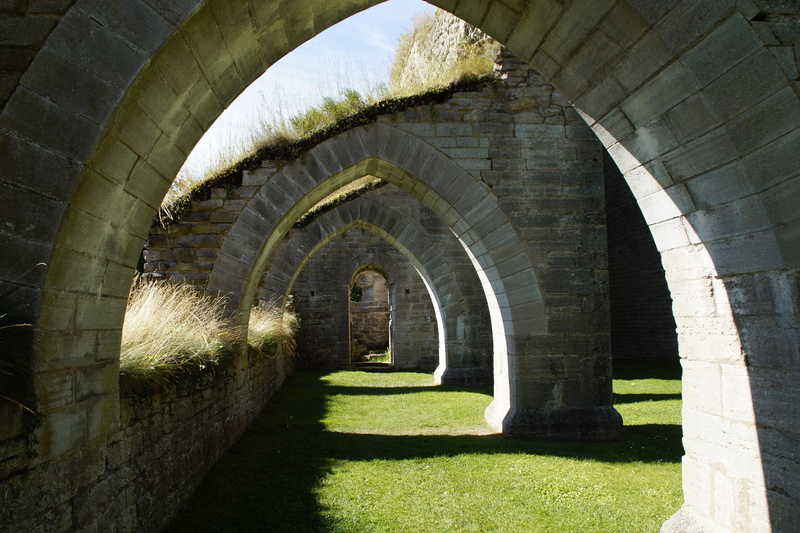 the way forward, old, built structure, no people, shadow, cloister, transportation, plant, bridge - man made structure, outdoors, empty, arch bridge, day