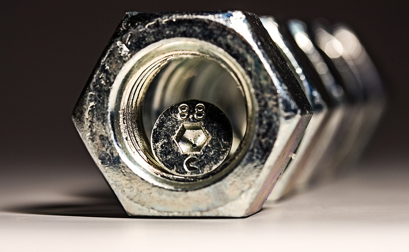 gland, nut, fixing, silver colored, directly above, indoors, reflections, metal construction, hexagon nut, assembly technology, thread, mother, iron, macro