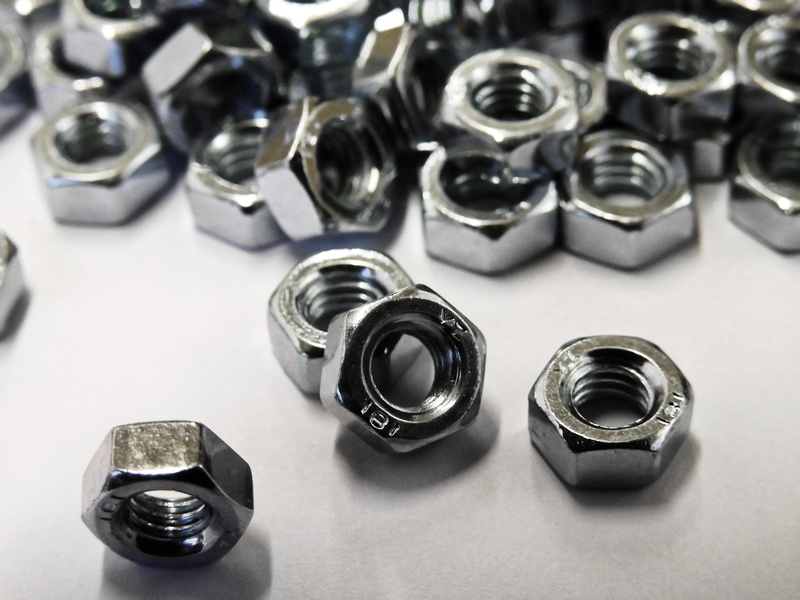 Craft, focus on foreground, silver colored, arrangement, mount, close-up, high angle view, Fix, mother, group of objects, Iron, equipment, no people, Screw