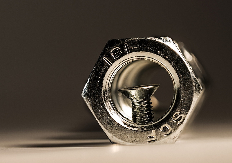 retro styled, Macro, cut out, indoors, silver - metal, metal construction, old-fashioned, no people, gland, chrome, fixing, hexagon nut, alloy, industry