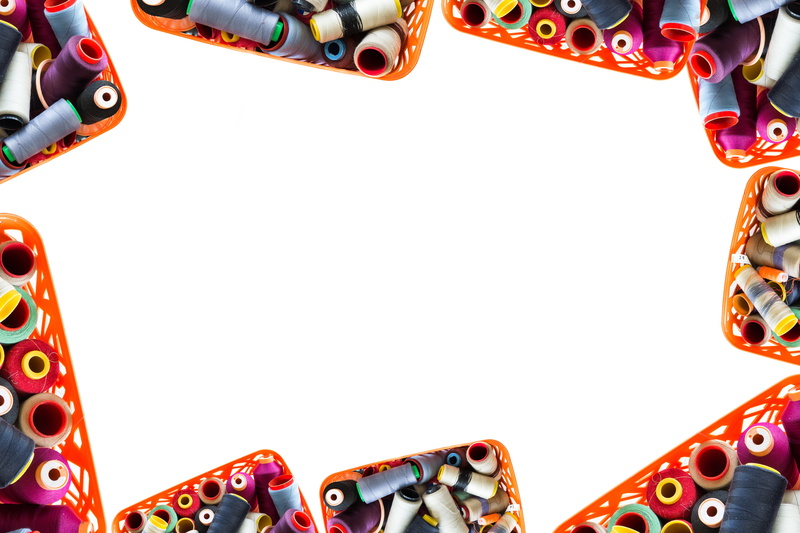 cord, baskets, cut out, close-up, silk, 5K, shape, copy space, thread, vibrant color, tailor, day, multi colored, frame, studio shot, collection, white color
