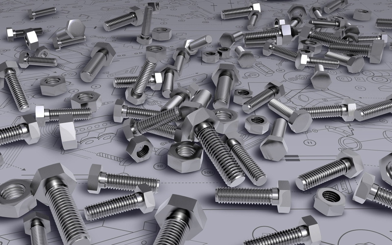 Nut (Hardware), Bolt (Hardware), 1080P, 3D Art, Artistic