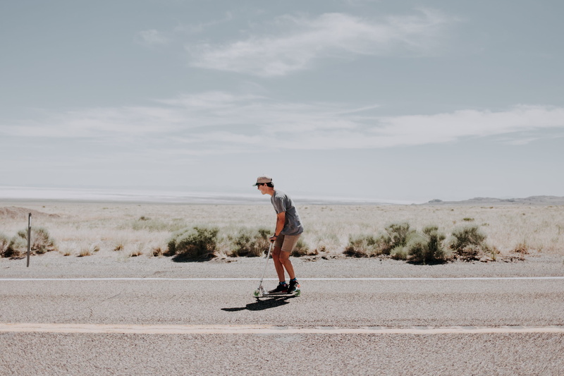 scooter, 2K, person, gray, accessory, land, asphalt, coil, machine, motion, real people, one person, spoke, beauty in nature, t, scenics - nature, vehicle