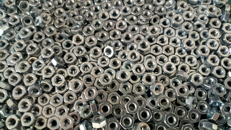 4K, geometric shape, no people, many, stainless, container, silver colored, close-up, pattern, metal, screws, grey, indoors, industry, design