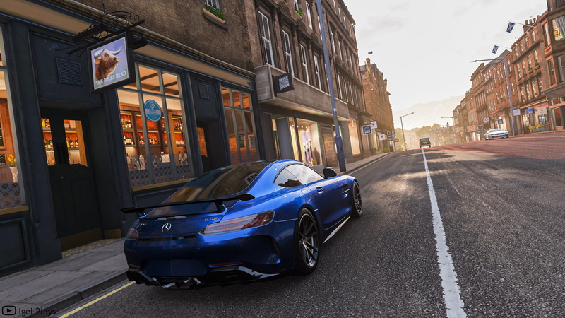 road, mercedes, forza, street, mercedes gt, forza horizon 4, bridge, england, mercedes amg, mercedes amg gtr, fh4, 2K