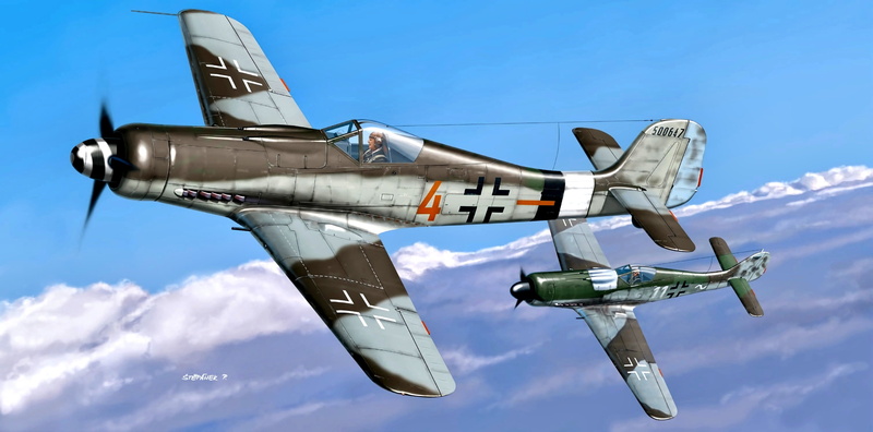Dora, Fw.190D-9, II. JG26, 2K, " Schlageter", Military Aircraft